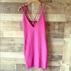 💕Boohoo Fuschia bodycon dress